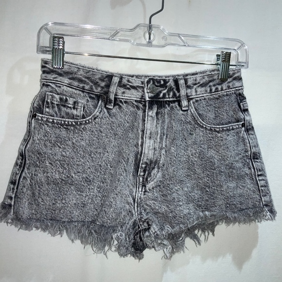 Pacsun HighWaist Festival shorts Sz 24 cutoff raw hem msr - Picture 1 of 4
